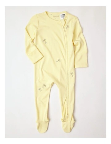 Newborn Super Soft Coverall in Yellow