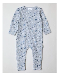 Essential Ditsy Floral Coverall in Blue