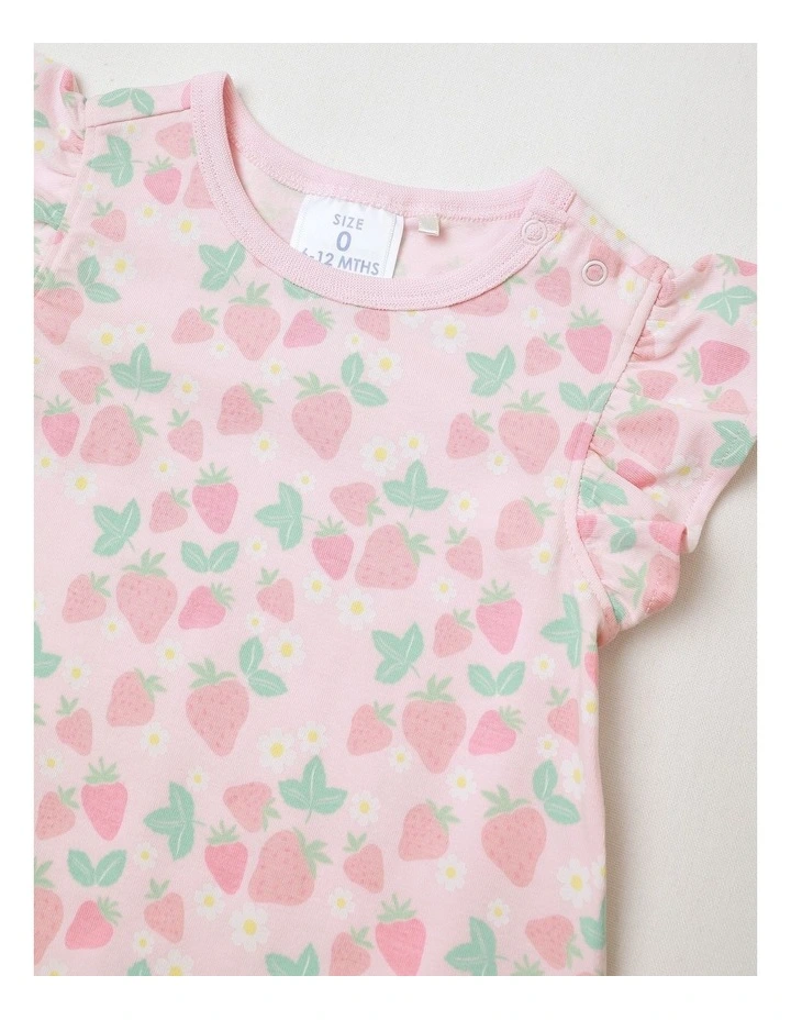 Essential Fruity Floral Romper in Blush image 2