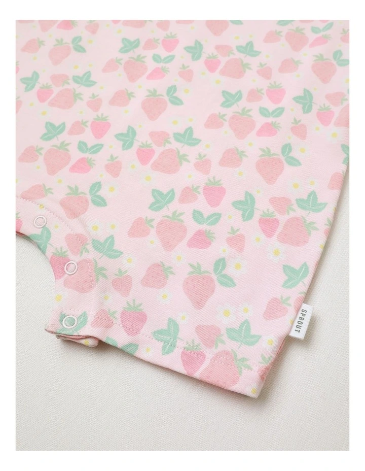Essential Fruity Floral Romper in Blush image 4