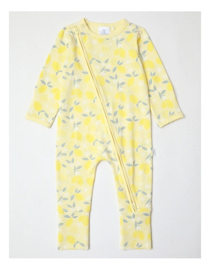 Essential Sunshine Lemons Coverall in Yellow image 1