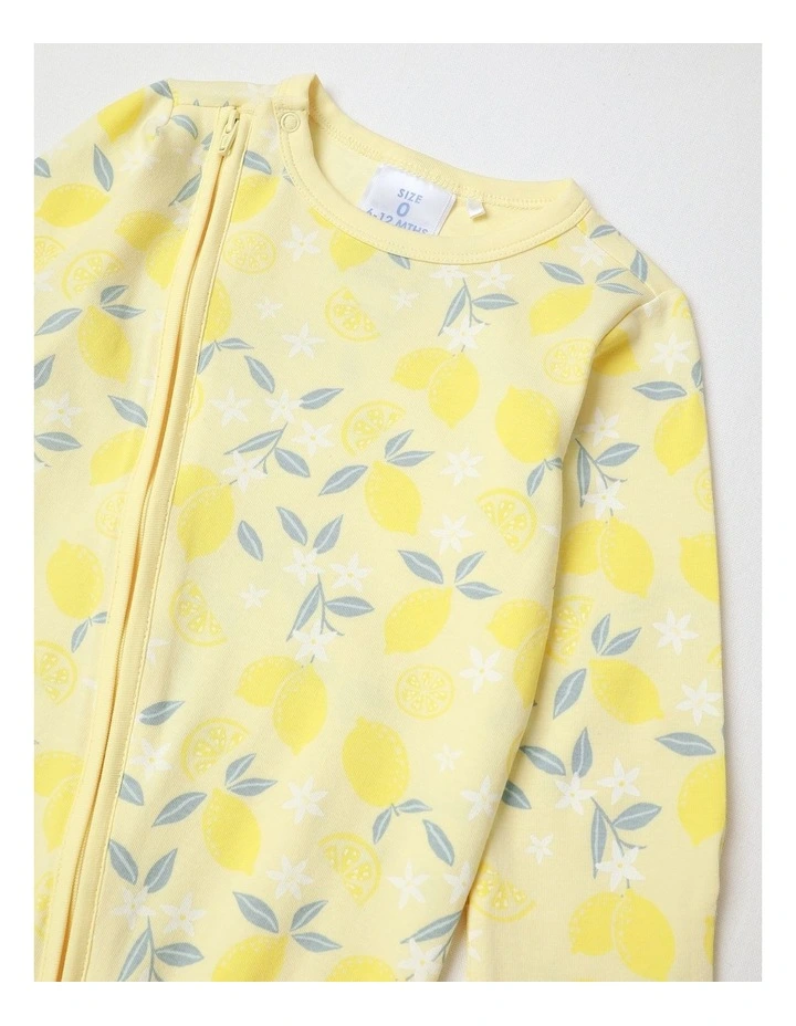 Essential Sunshine Lemons Coverall in Yellow image 2