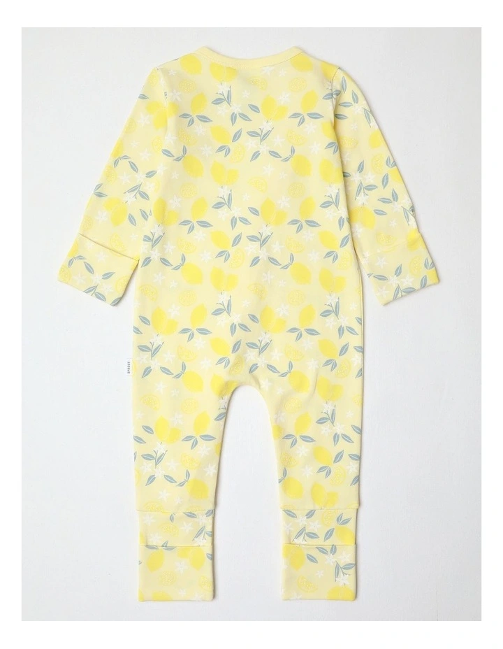 Essential Sunshine Lemons Coverall in Yellow image 3