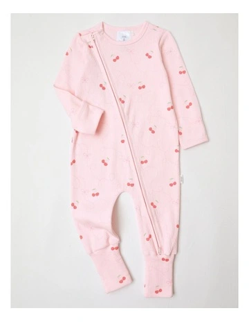 Essential Tiny Cherries Coverall in Blush