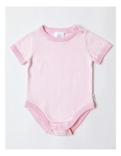 Newborn Knit Bodysuit in Blush