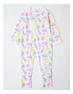 Essential Dino Coverall in White