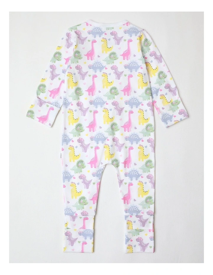 Essential Dino Coverall in White image 3