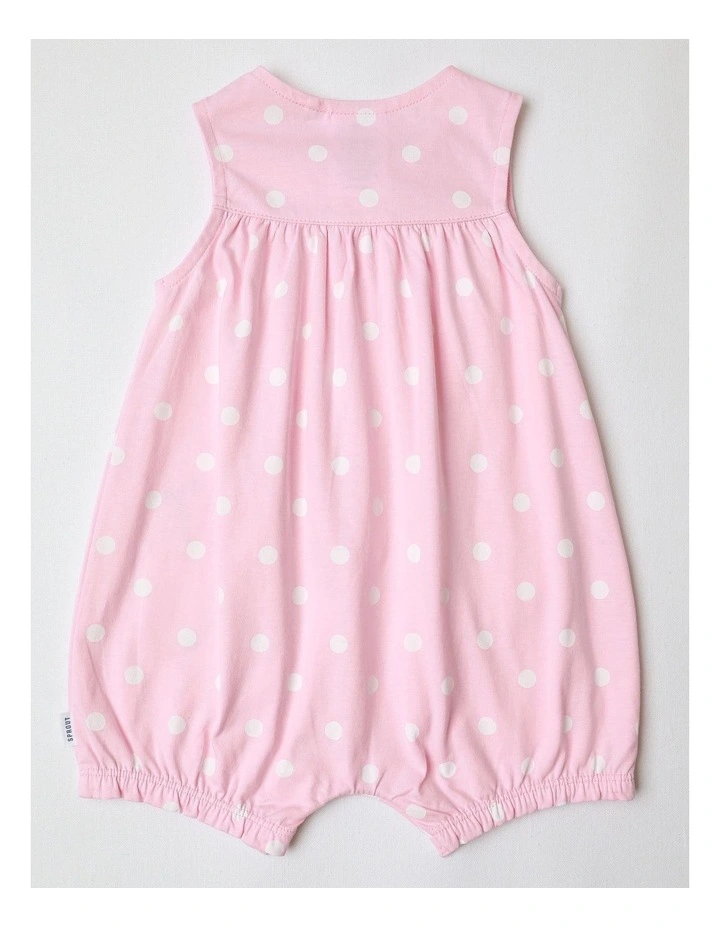 Pink Wings Butterfly Romper in Light Pink image 3