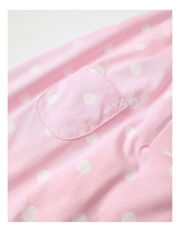 Pink Wings Butterfly Romper in Light Pink image 5