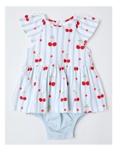 Stripe & Cherry Knit in Bodysuit