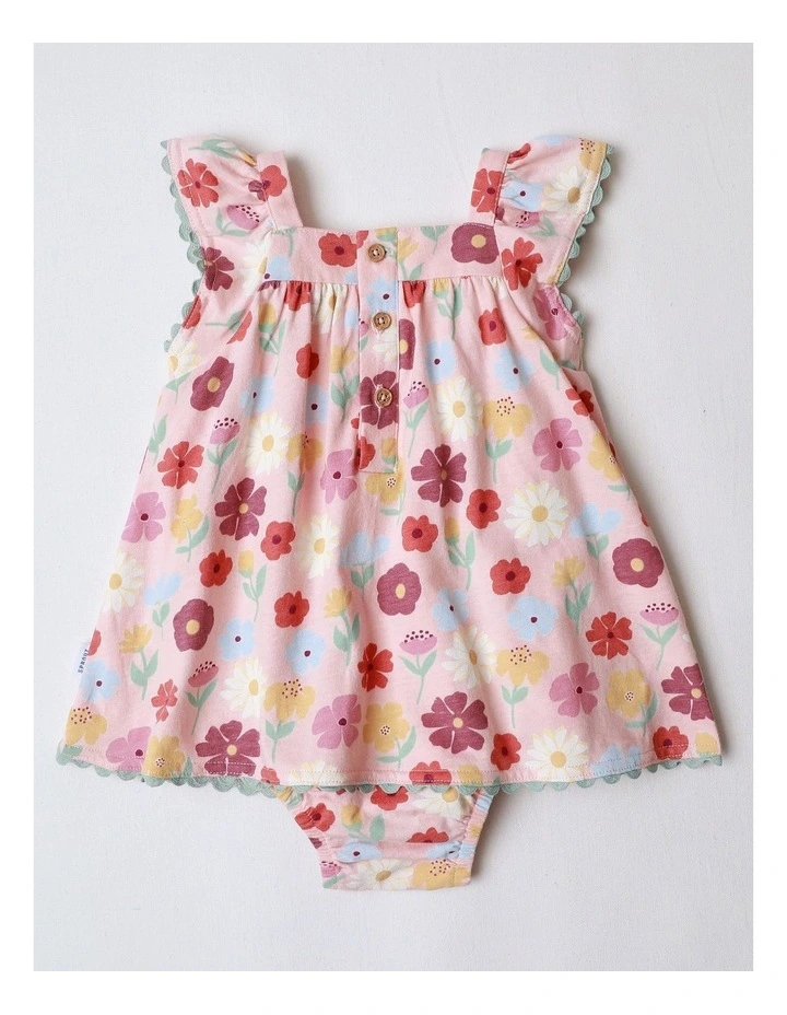 Floral Rick Rack Bodysuit in Rose image 3