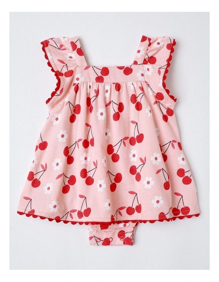 Cherry Rick Rack Bodysuit in Rose image 1