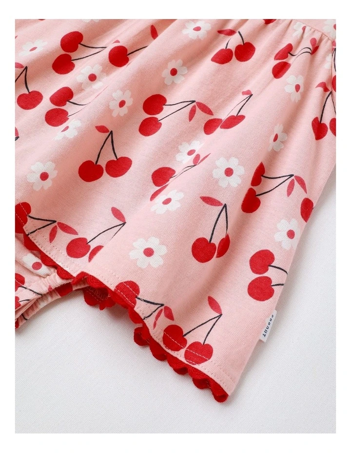Cherry Rick Rack Bodysuit in Rose image 4