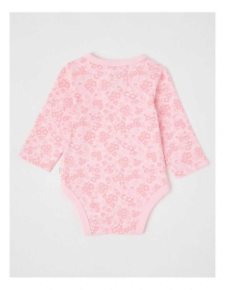 Essential Jersey Tonal Floral Bodysuit Blush image 3