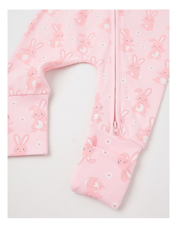 Essential Jersey Bunny Coverall in Blush image 4