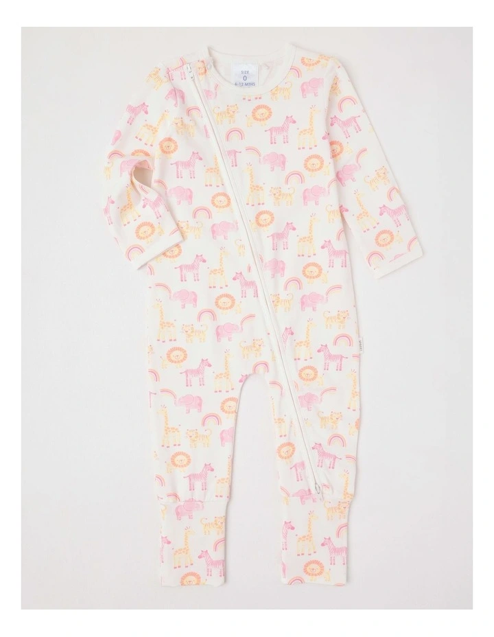 Essential Jersey Safari Coverall in White image 1