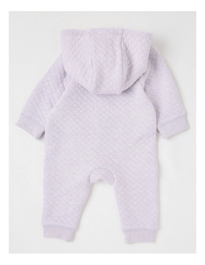 Quilted Coverall in Lavender image 4