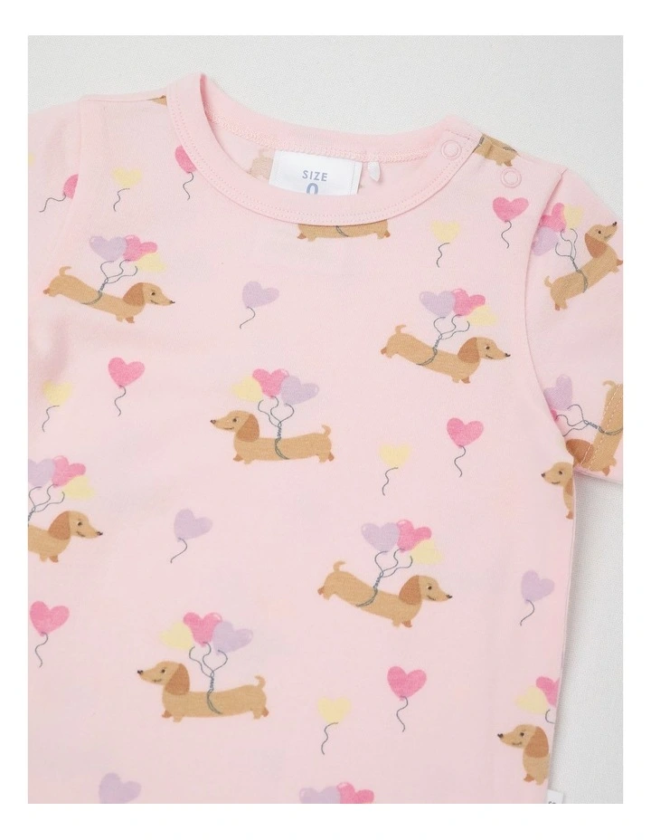 Essentials Balloon Puppy Bodysuit in Blush image 2