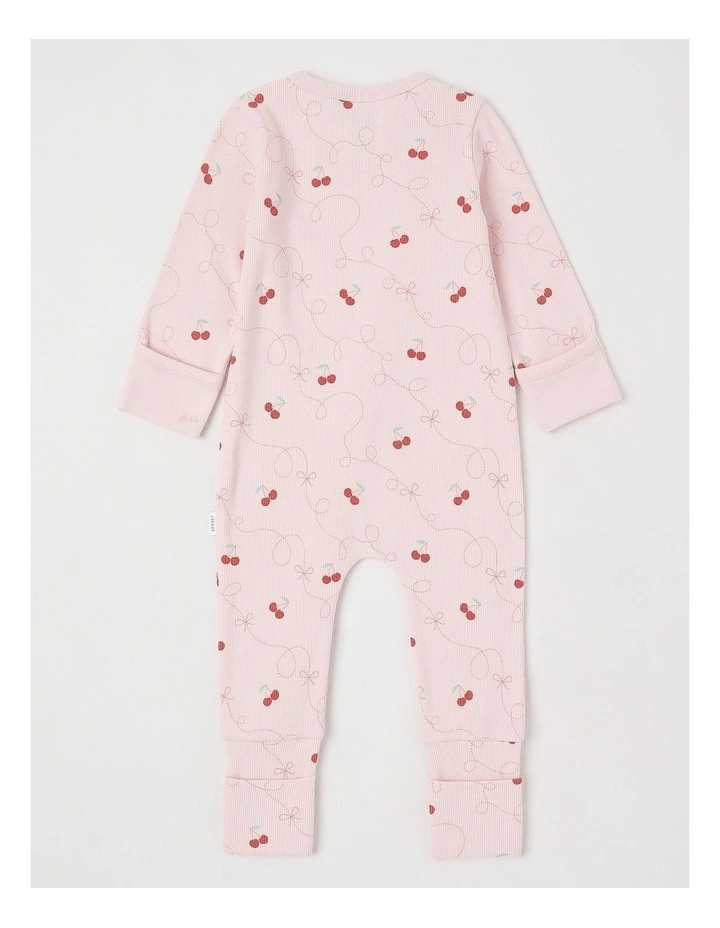 Essentials Rib Cherry Coverall in Blush image 3