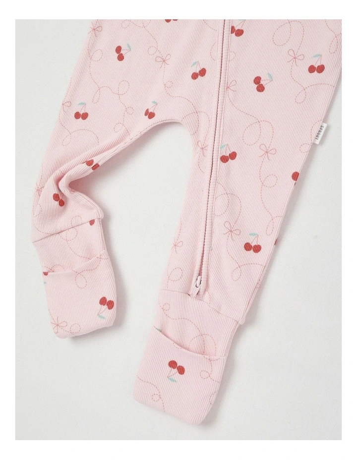 Essentials Rib Cherry Coverall in Blush image 4