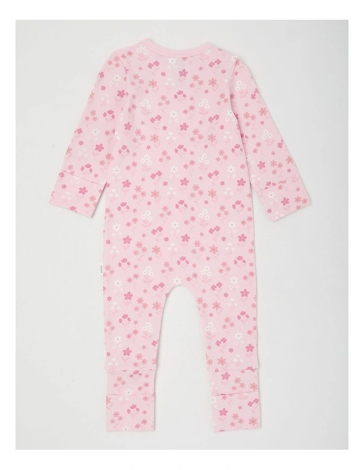 Essentials Tonal Ditsy Floral Coverall in Light Pink image 3