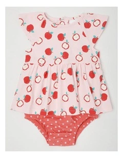 Apple Flutter Sleeve Bodysuit in Blush