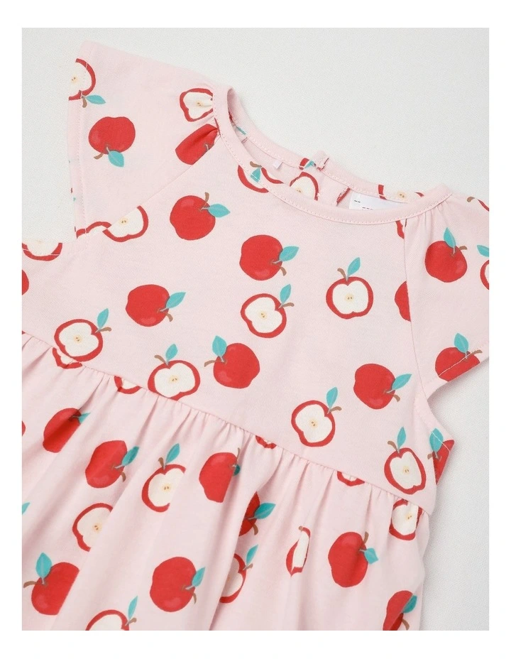 Apple Flutter Sleeve Bodysuit in Blush image 2