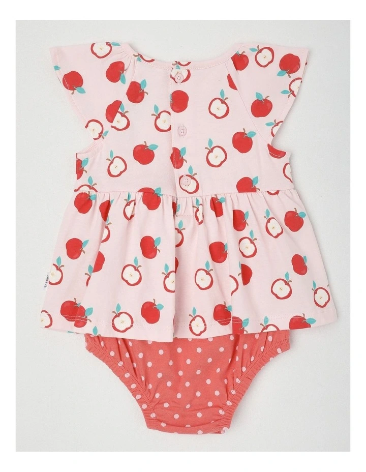 Apple Flutter Sleeve Bodysuit in Blush image 3