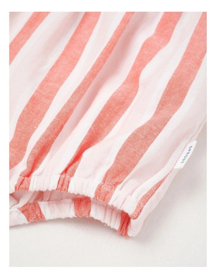 Stripe Frill Bodysuit Blush image 4