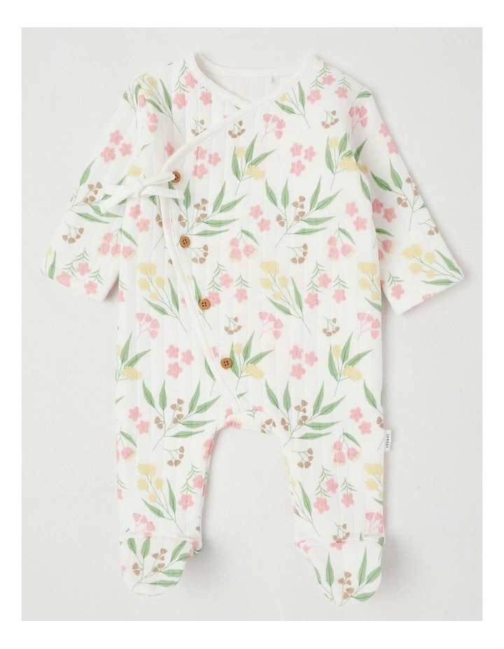 Gumnut Floral Coverall in White image 1
