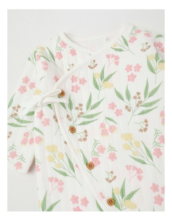 Gumnut Floral Coverall in White image 2