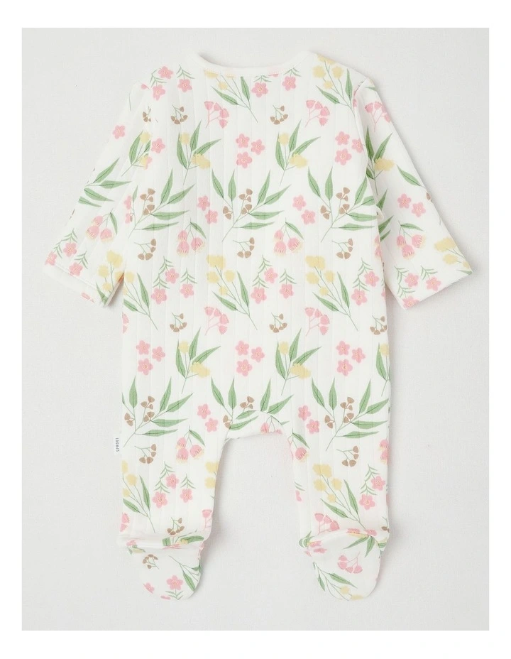 Gumnut Floral Coverall in White image 3