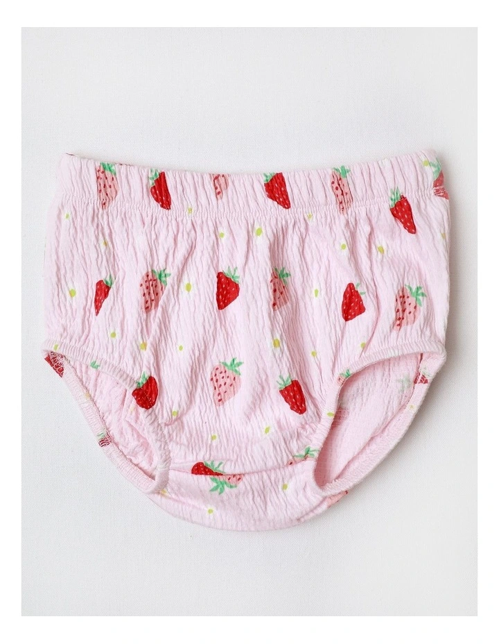 Strawberry Button Down Dress in Blush image 4