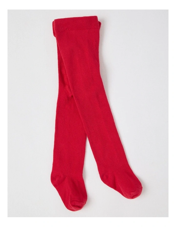 Cherry Daisy & Heart Collared Dress With Tights in Blush image 4