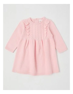 Fully Fashion Knit With Headband Dress in Blush