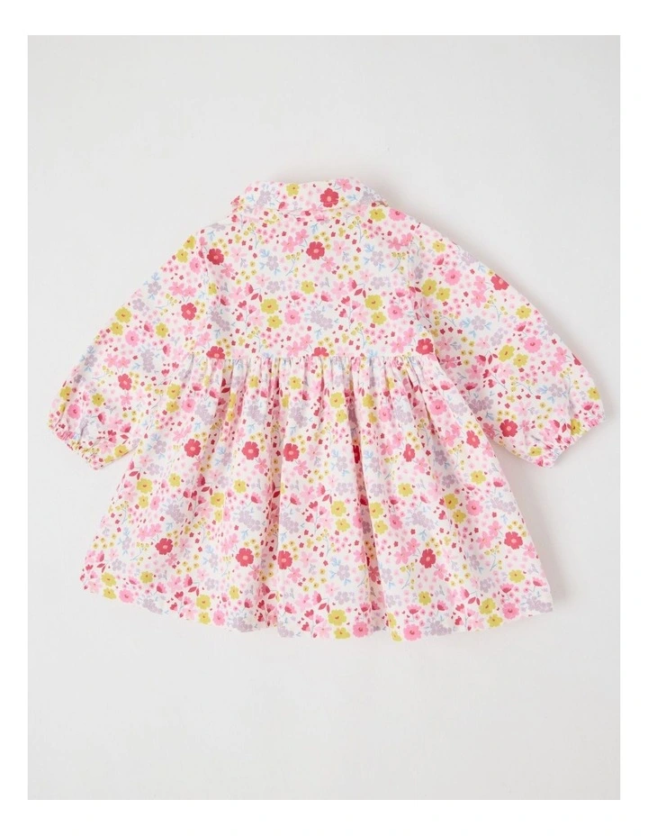 Babycord Ditsy Floral Pocket Dress in Assorted image 3