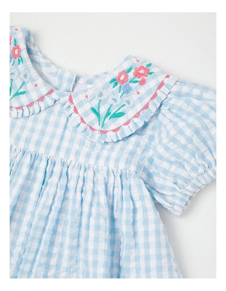 Peter Pan Pocket Dress in Light Blue image 2
