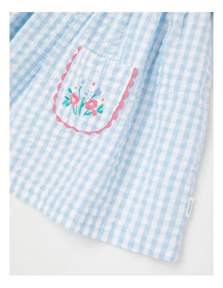 Peter Pan Pocket Dress in Light Blue image 4