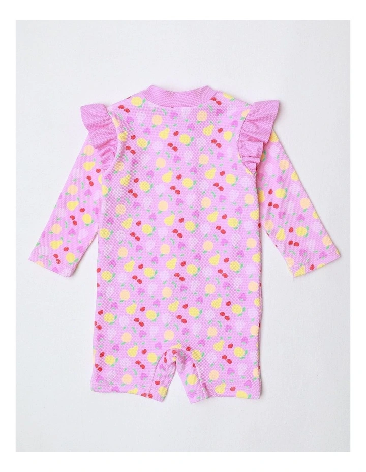 Fruit Salad Zip Front Swimwear in Tulip image 3
