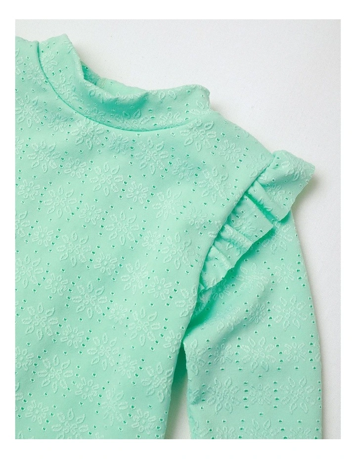 Broderie Swimwear in Mint image 2