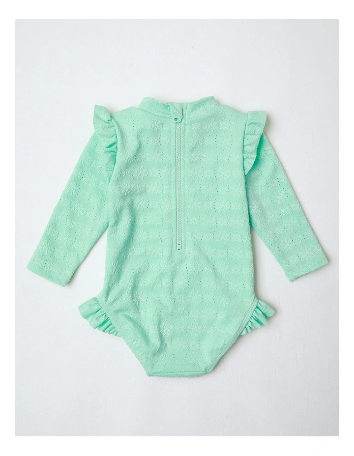 Broderie Swimwear in Mint image 3