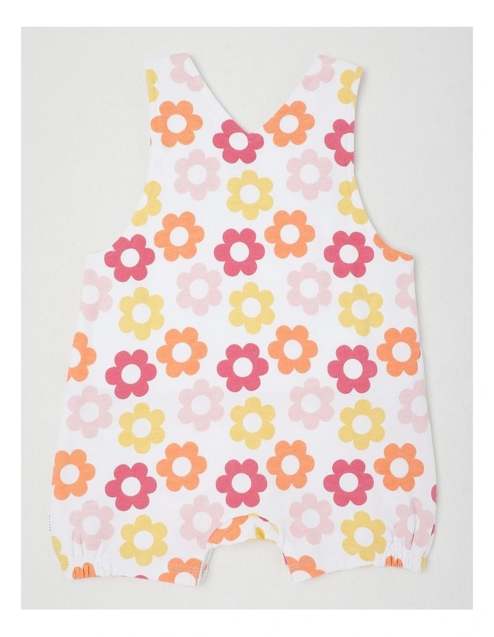 Flower Romper in White image 3