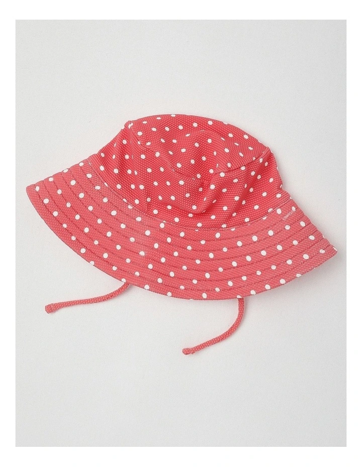 Polka Dot Cherry Swimwear in Rose Red image 5