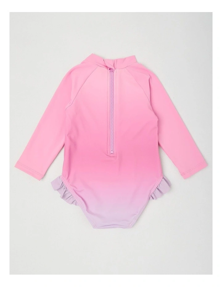 Ombre Strawberry Swimwear in Baby Pink image 3