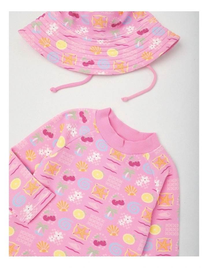 Tropical Icon Swimwear in Light Pink image 2