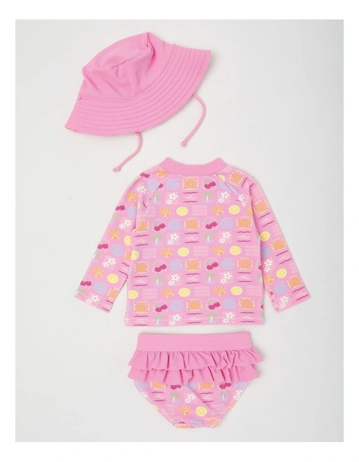 Tropical Icon Swimwear in Light Pink image 3