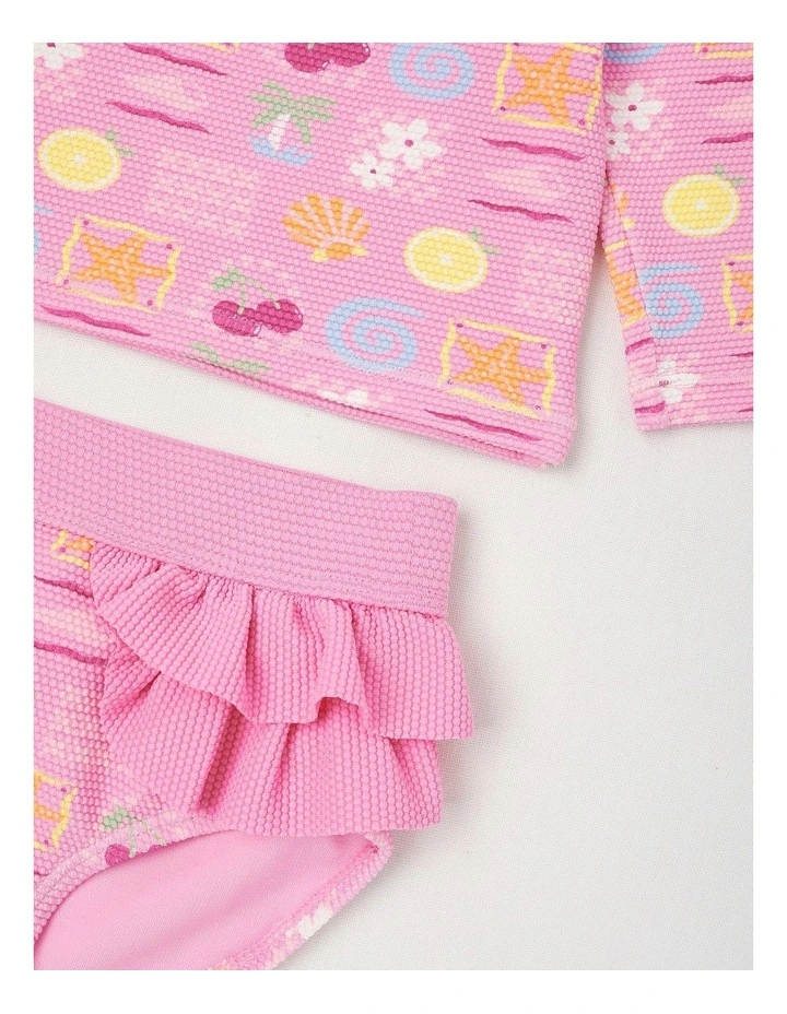 Tropical Icon Swimwear in Light Pink image 4
