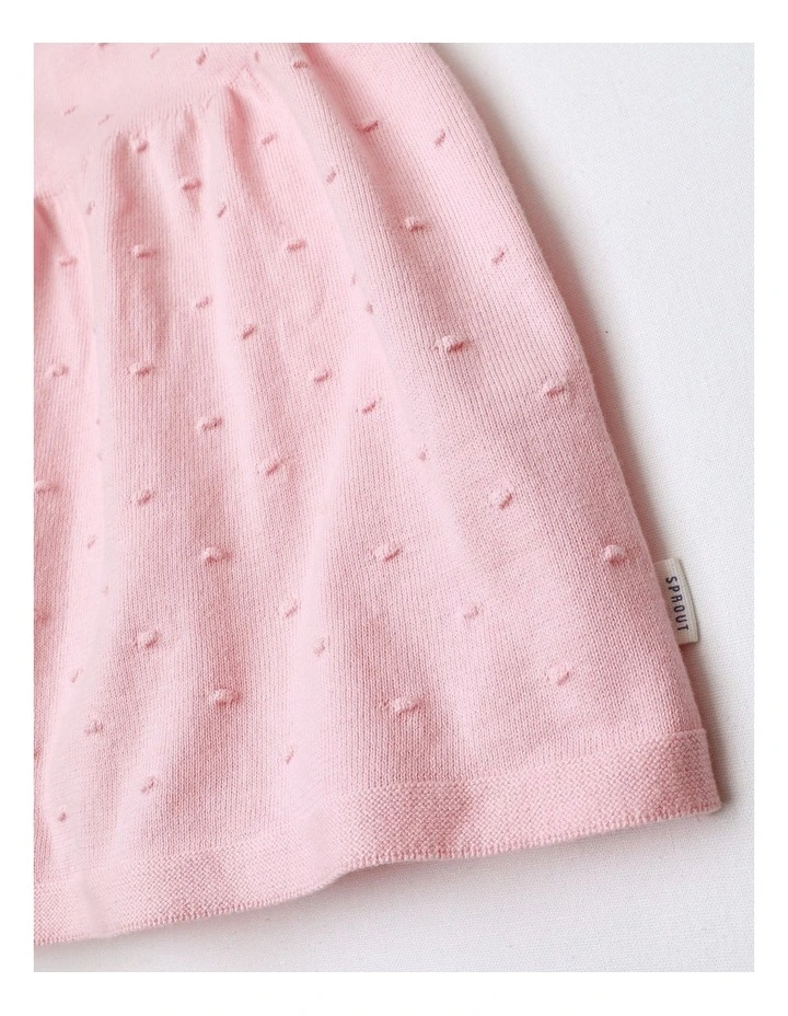 Knit Dobby Pinafore Set in Rose image 4