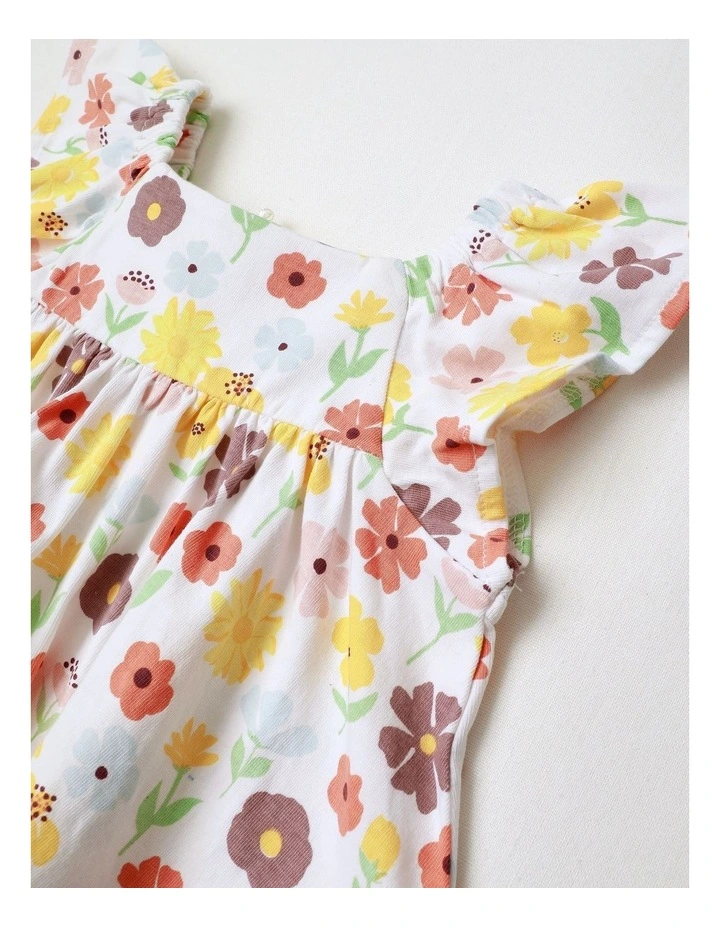 Flutter Sleeve Top Set in Multi image 2
