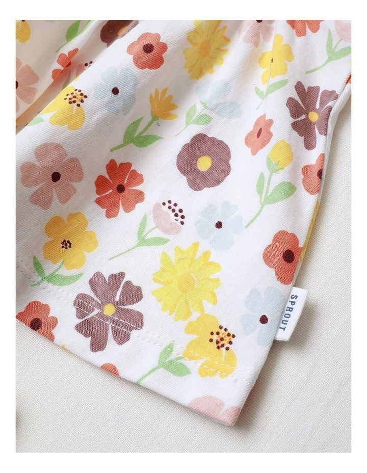 Flutter Sleeve Top Set in Multi image 5